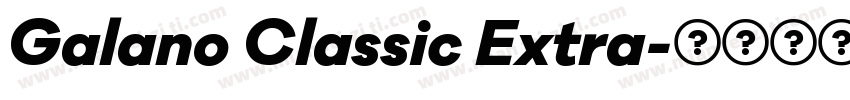 Galano Classic Extra字体转换